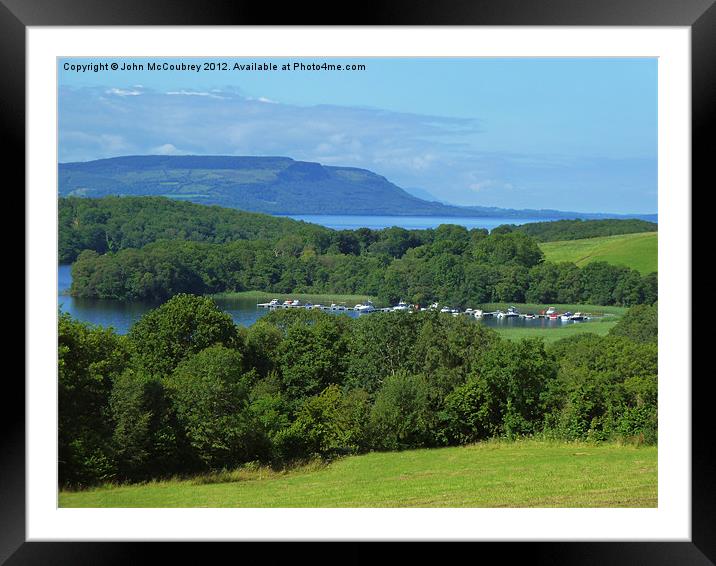 Lough Erne Viewpoint Framed Mounted Print by John McCoubrey