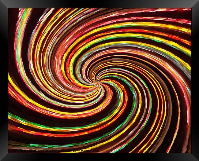 Bountiful Whirlpool of Lights Framed Print by Susan Medeiros