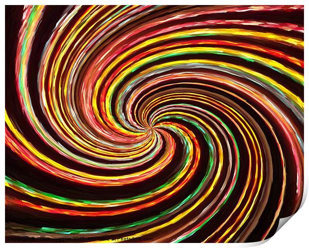 Bountiful Whirlpool of Lights Print by Susan Medeiros