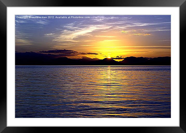 Peaceful moment in time Framed Mounted Print by camera man