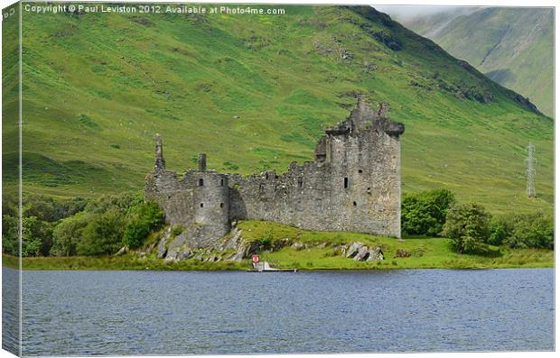 KILCHURN CASTLE & Plylon Canvas Print by Paul Leviston