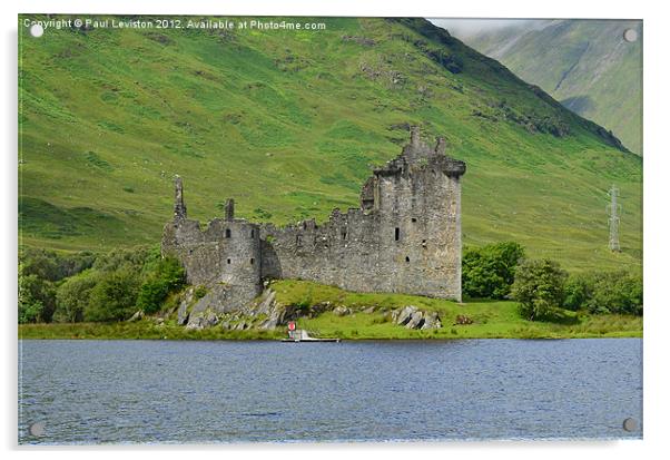 KILCHURN CASTLE & Plylon Acrylic by Paul Leviston