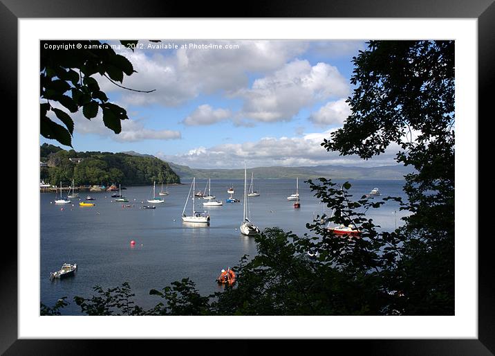 Resting sails Framed Mounted Print by camera man