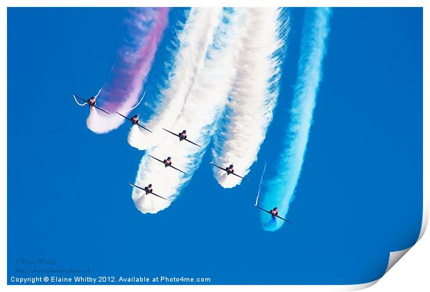 Red Arrows Display Print by Elaine Whitby