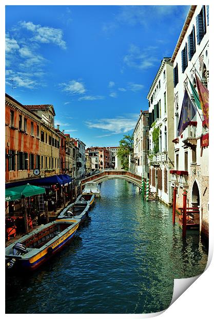 Venice Canal Print by Liam Dobson