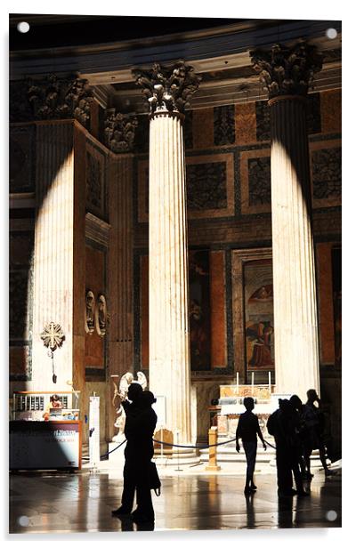 Pantheon Interior Acrylic by Liam Dobson