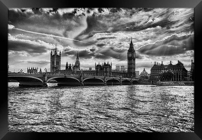 Westminster and Big Ben Framed Print by Dean Messenger
