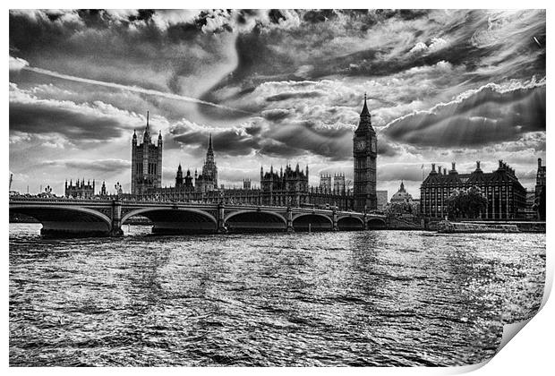 Westminster and Big Ben Print by Dean Messenger