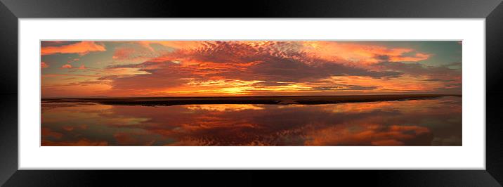 Beach Sunset Framed Mounted Print by Roger Green