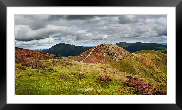 Shropshire Hills Framed Mounted Print by paul lewis