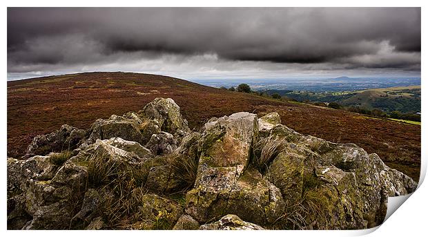 Stiperstones Shropshire Print by paul lewis