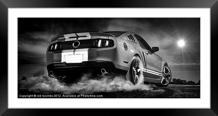 BURN OUT Framed Mounted Print by Rob Toombs