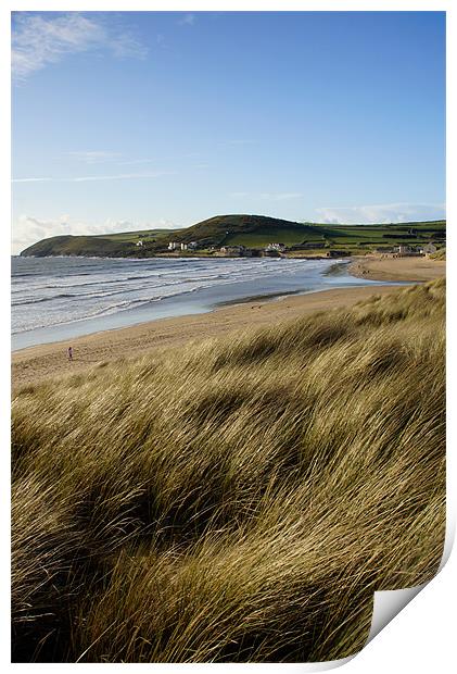 The beach at Croyde Bay Print by Steve JamesSteveJ