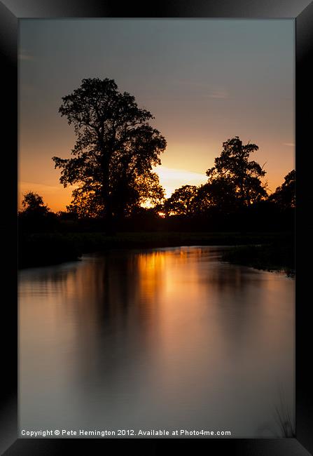 Culm River - Mid Devon Framed Print by Pete Hemington