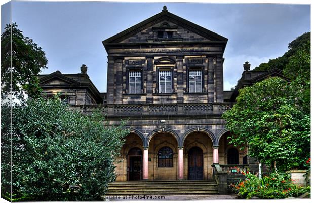 The Birchcliffe Centre Hebden bridge Canvas Print by Sandra Pledger