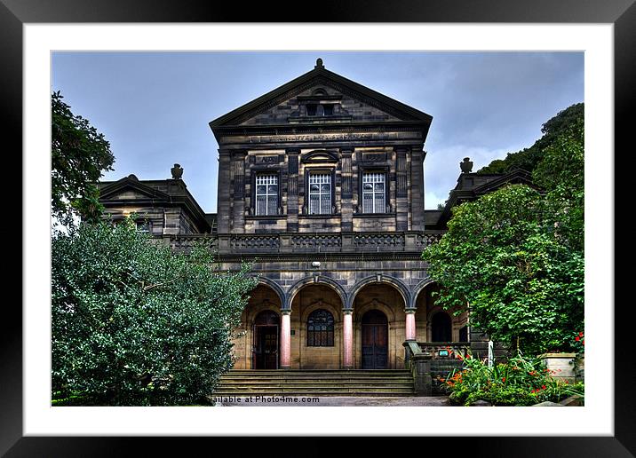 The Birchcliffe Centre Hebden bridge Framed Mounted Print by Sandra Pledger