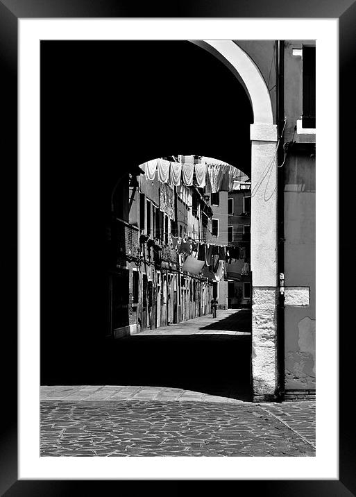 Venice Arch Framed Mounted Print by Liam Dobson