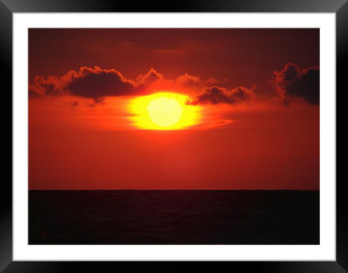 Falling Flare Framed Mounted Print by Susan Medeiros