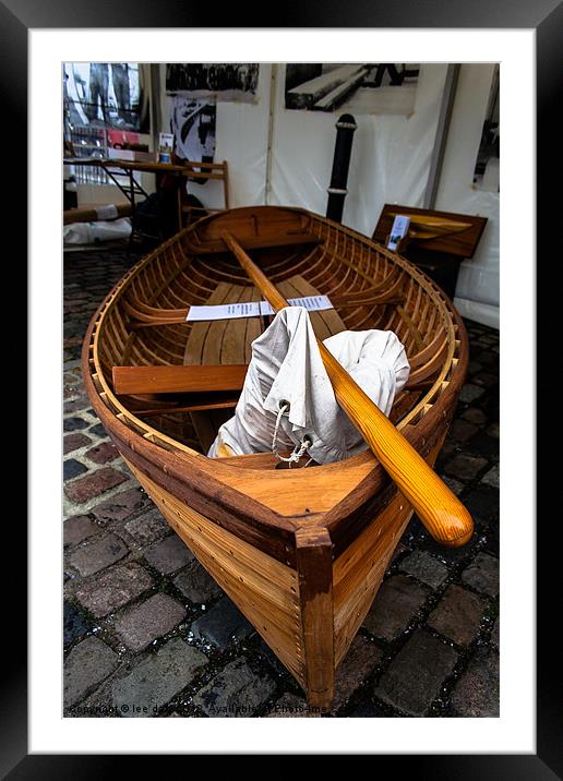 Small sailing vessel. Framed Mounted Print by Lee Daly