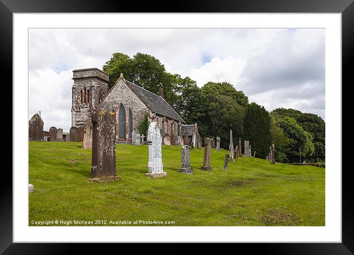 Building, Church, Corsock, Dumfriesshire, Scotland Framed Mounted Print by Hugh McKean