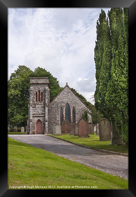 Building, Church, Corsock, Dumfriesshire, Scotland Framed Print by Hugh McKean