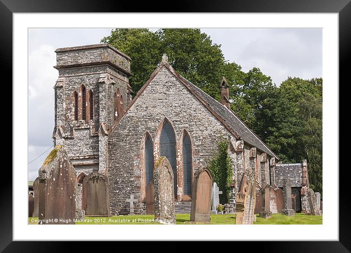 Building, Church, Corsock, Dumfriesshire, Scotland Framed Mounted Print by Hugh McKean