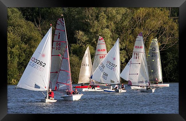 Yacht racing Framed Print by Tony Bates