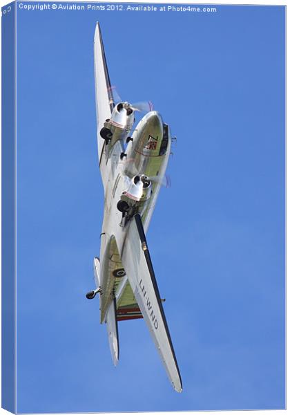 DC3 Dakota Knife Edge Pass Canvas Print by Oxon Images