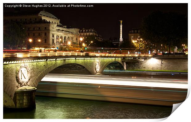 Along the Seine Print by Steve Hughes