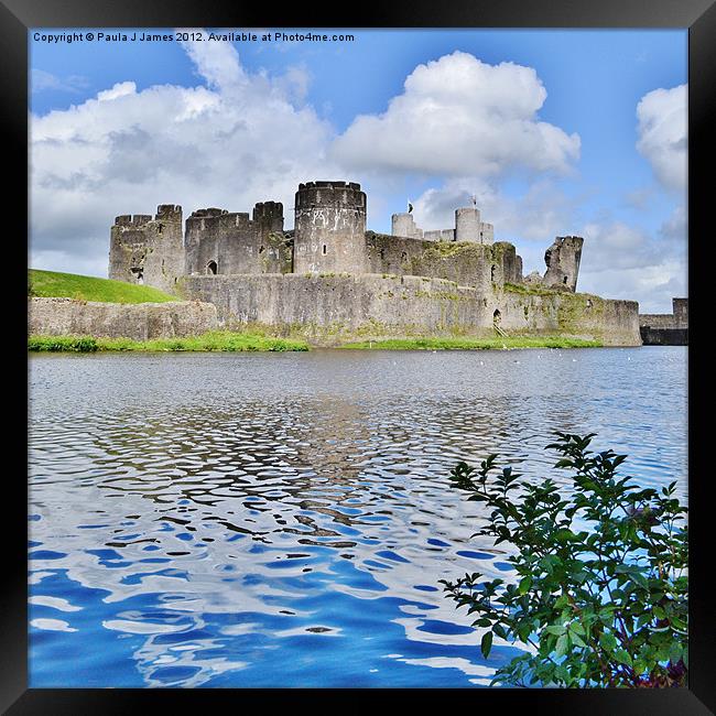 Caerphilly Castle Framed Print by Paula J James