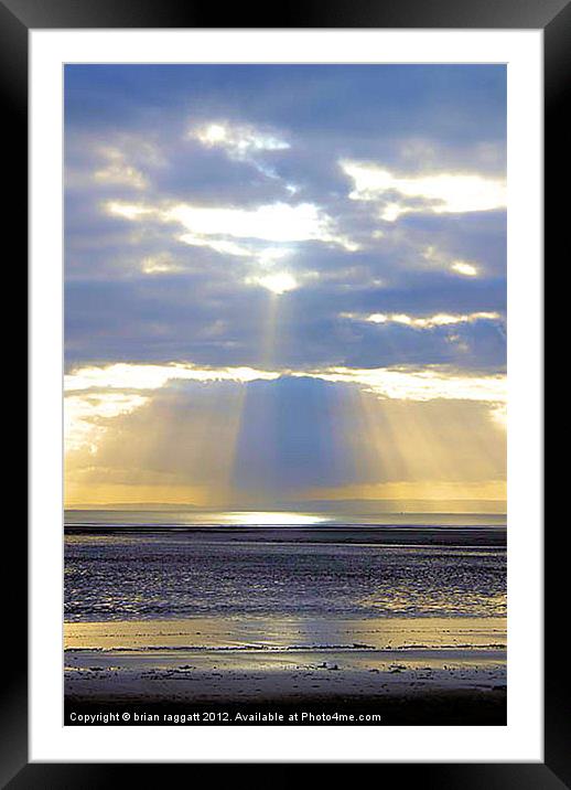 Swansea Bay Sunrise 6 Framed Mounted Print by Brian  Raggatt