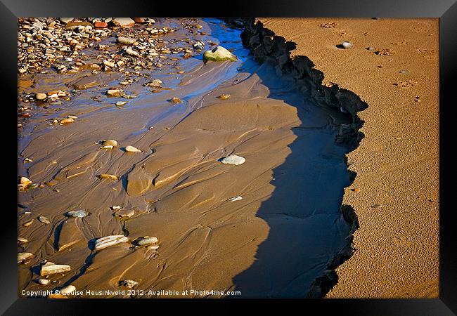 Sands at Low Tide Framed Print by Louise Heusinkveld
