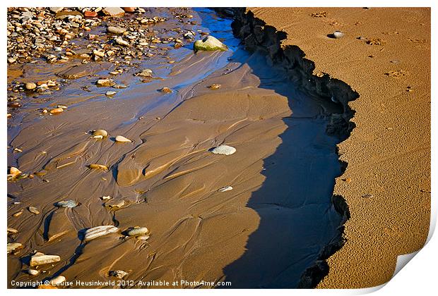 Sands at Low Tide Print by Louise Heusinkveld