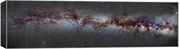 The Milky Way from Scorpio and Antares to Perseus Canvas Print by Guido Montañes