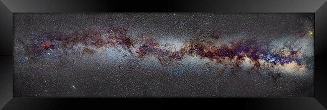 The Milky Way from Scorpio and Antares to Perseus Framed Print by Guido Montañes