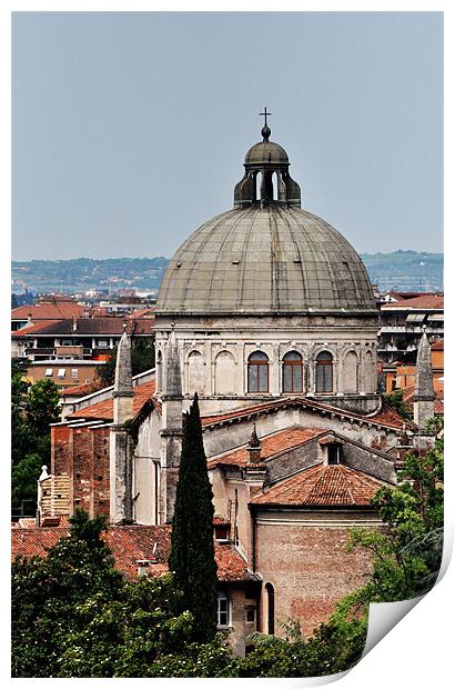 Chappel Rooftops Verona Print by Liam Dobson