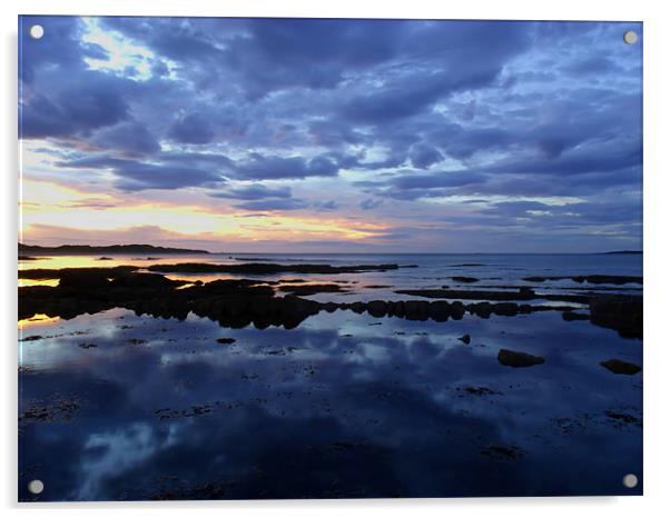 Seahouses Northumberland Acrylic by Alan Todd