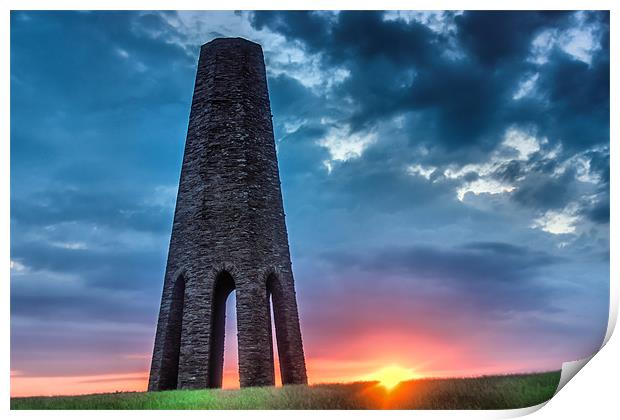 Daymark sunset Print by kevin wise