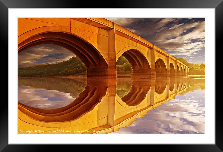 The Golden Viaduct Framed Mounted Print by Nigel Hatton