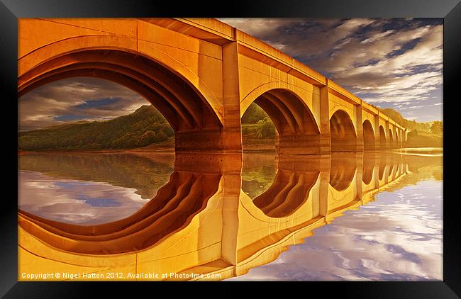 The Golden Viaduct Framed Print by Nigel Hatton