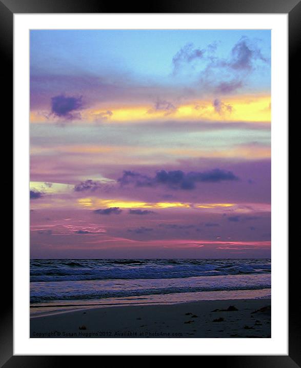 Incandescent Sunset Framed Mounted Print by Susan Medeiros