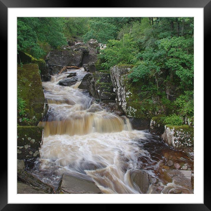Bracklinn Falls, Callander, Scotland Framed Mounted Print by Lee Osborne