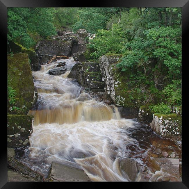 Bracklinn Falls, Callander, Scotland Framed Print by Lee Osborne