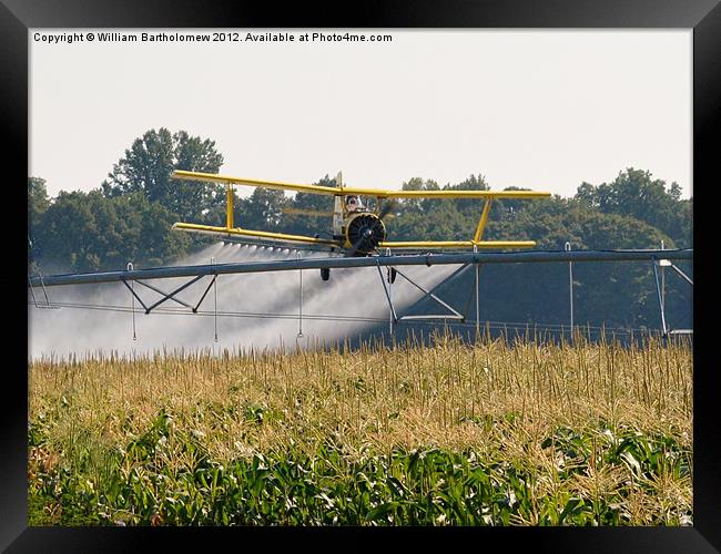 Crop Duster & Sprinkler Framed Print by Beach Bum Pics