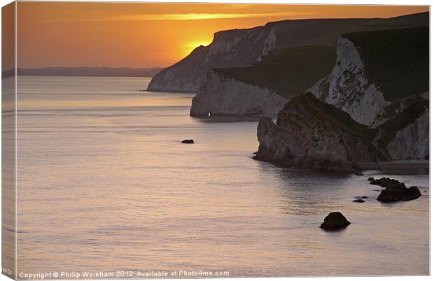 Durdle from Dungy Canvas Print by Phil Wareham
