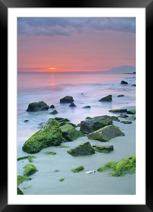 Pink sunset at Marbella Framed Mounted Print by Guido Montañes