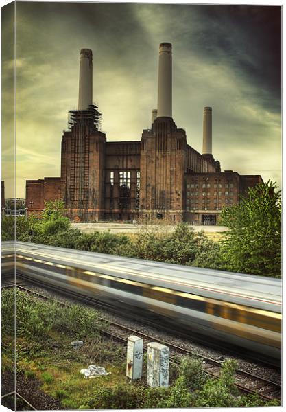 Battersea Power Station Canvas Print by Martin Williams