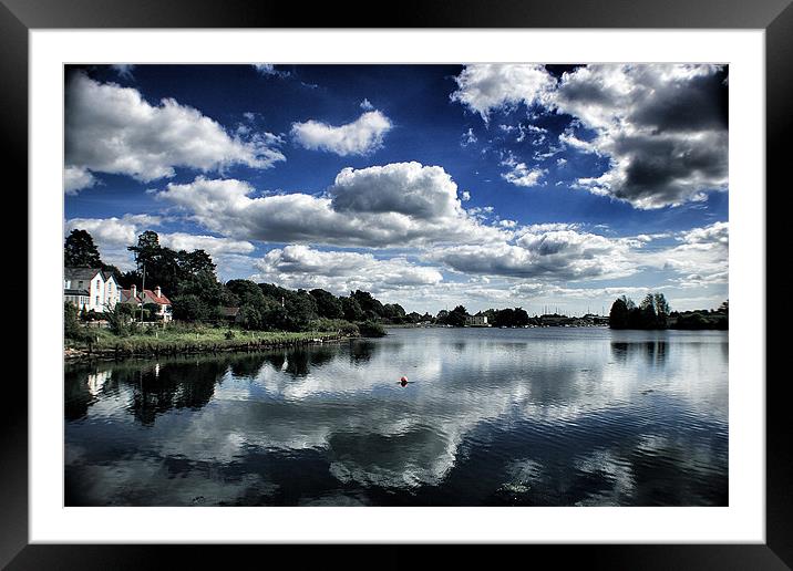 Sky Reflecting in Water Framed Mounted Print by David White
