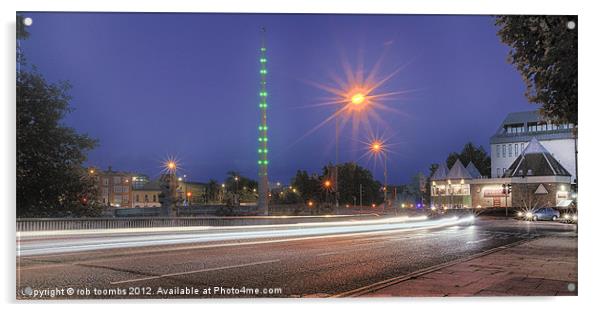MAIDSTONE LIGHT TRAILS Acrylic by Rob Toombs