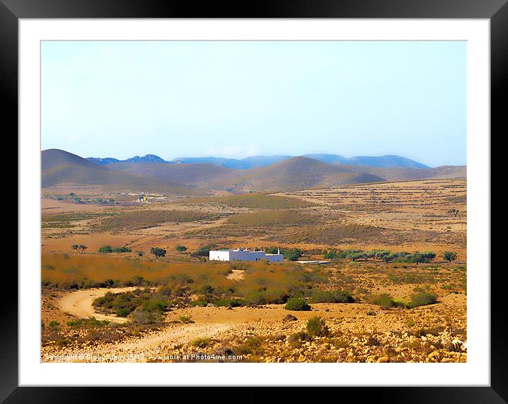 Cortijo on the estepa Framed Mounted Print by Digby Merry